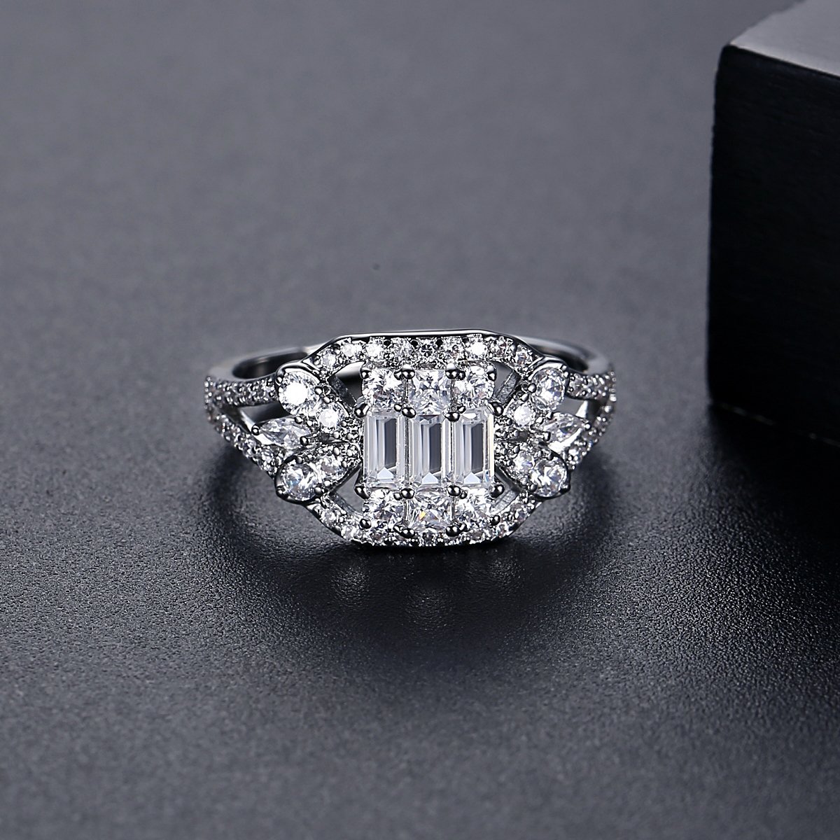 WR406 Silver Luxury Ring for Women (Adjustable Ring) — image 4
