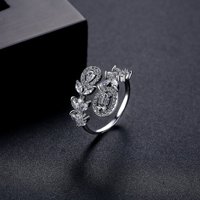 WR408 Silver Luxury Ring for Women (Adjustable Ring)