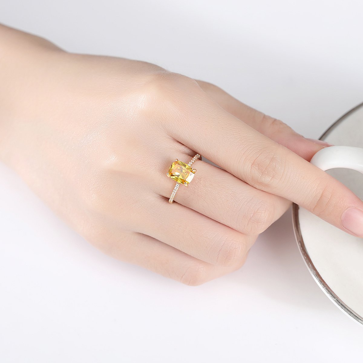 WR410 Golden Luxury Ring for Women (Adjustable Ring) — image 3
