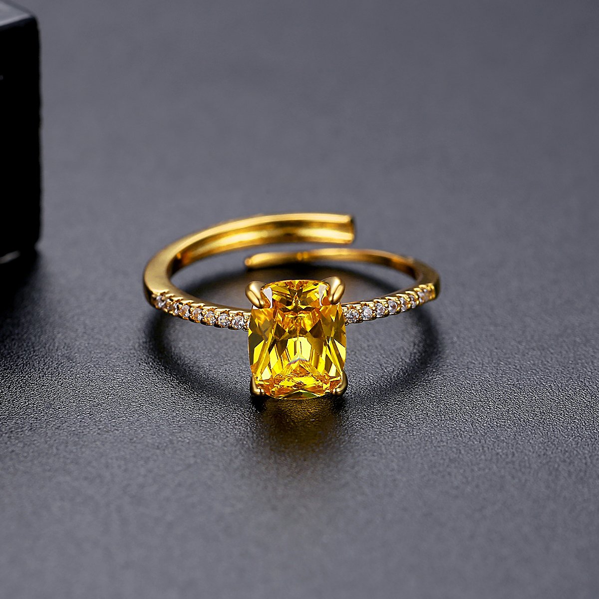 WR410 Golden Luxury Ring for Women (Adjustable Ring) — image 4