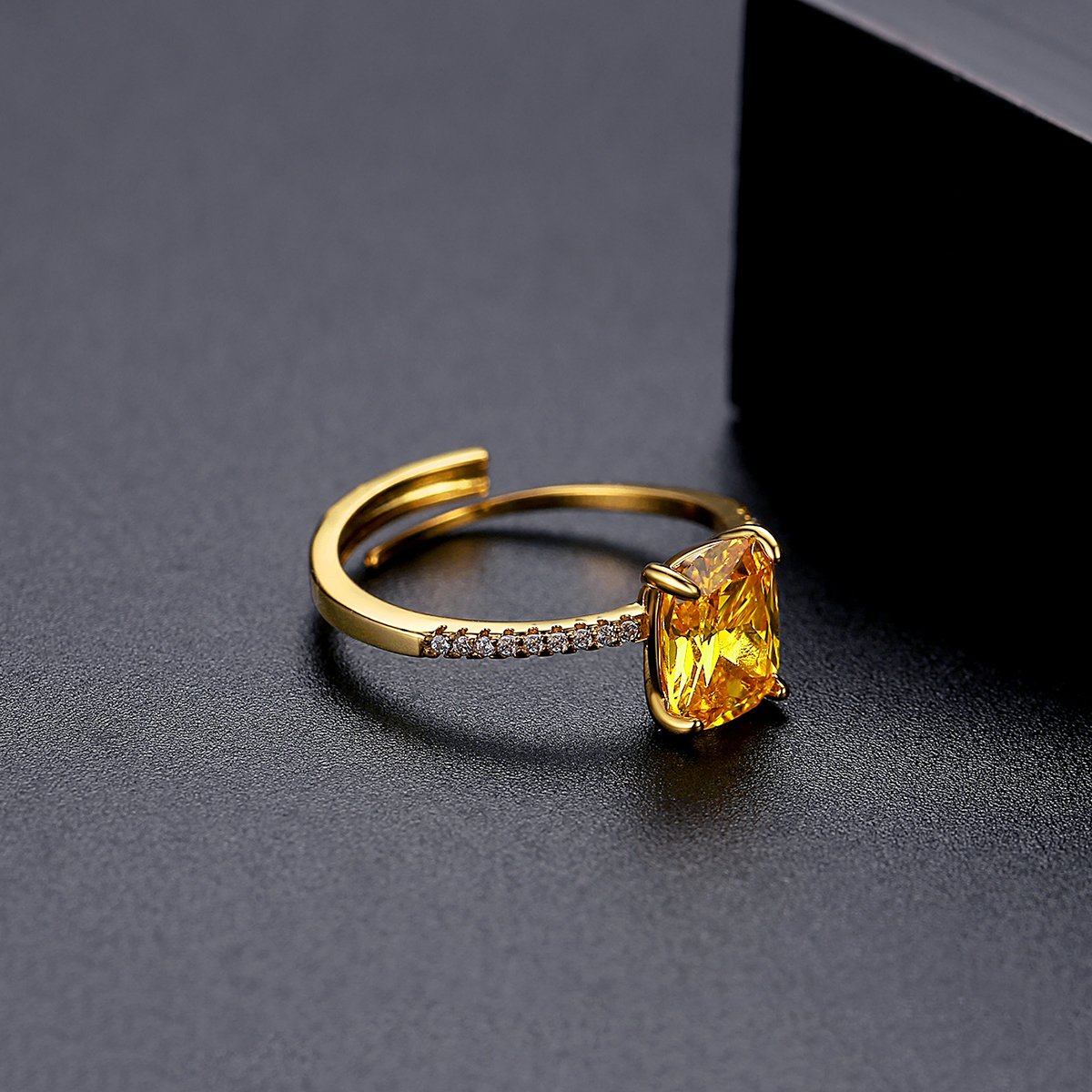 WR410 Golden Luxury Ring for Women (Adjustable Ring) — image 5