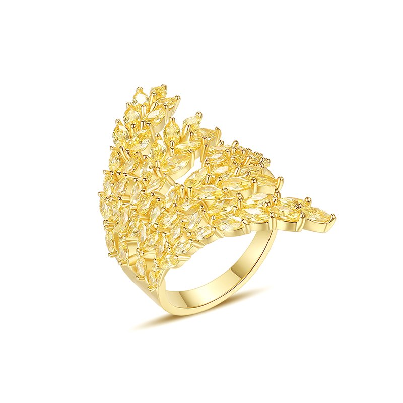 WR413 Golden Luxury Ring for Women (Adjustable Ring) — image 3