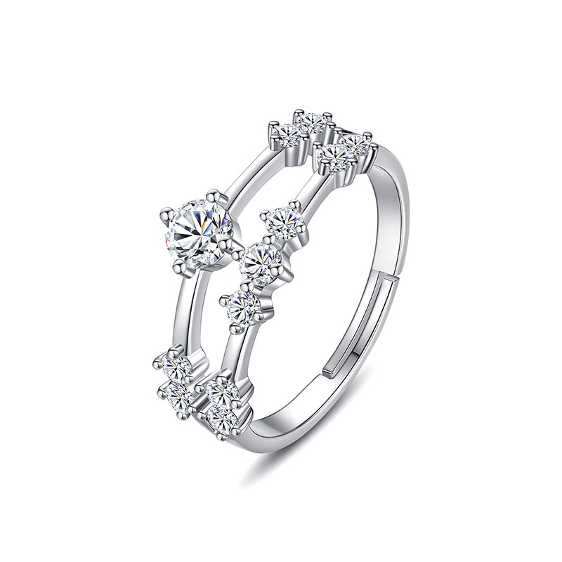 WR419 Silver Luxury Ring for Women (Adjustable Ring) — image 5