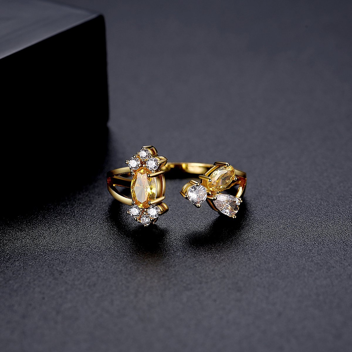 WR420 Golden Luxury Ring for Women (Adjustable Ring) — image 5