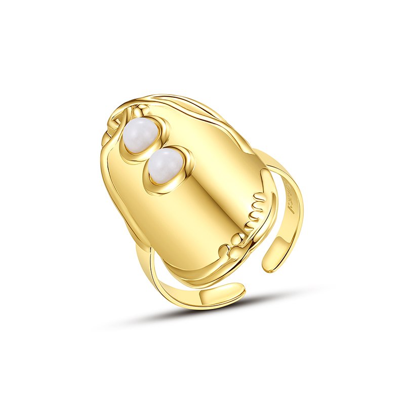 WR443 Adjustable Golden Luxury Ring for Women