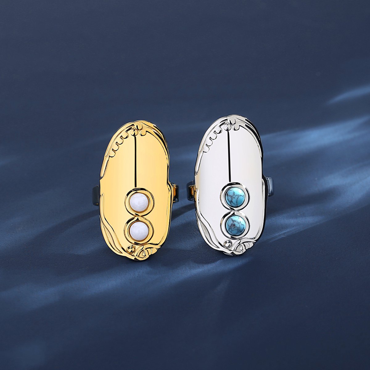 WR443 Adjustable Golden Luxury Ring for Women
