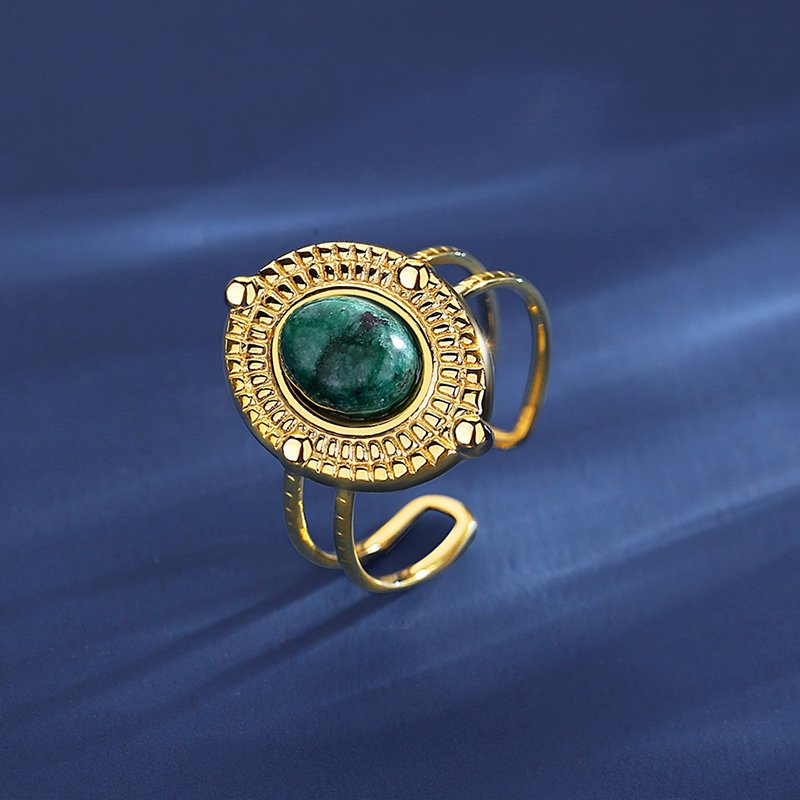 WR445 Adjustable Golden Luxury Ring for Women