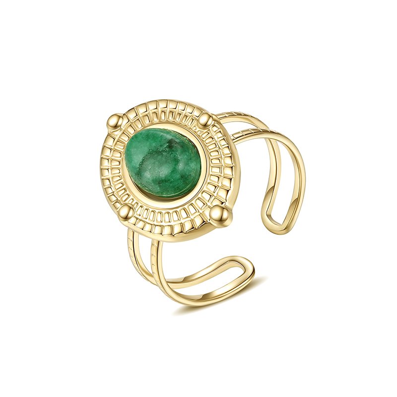 WR445 Adjustable Golden Luxury Ring for Women