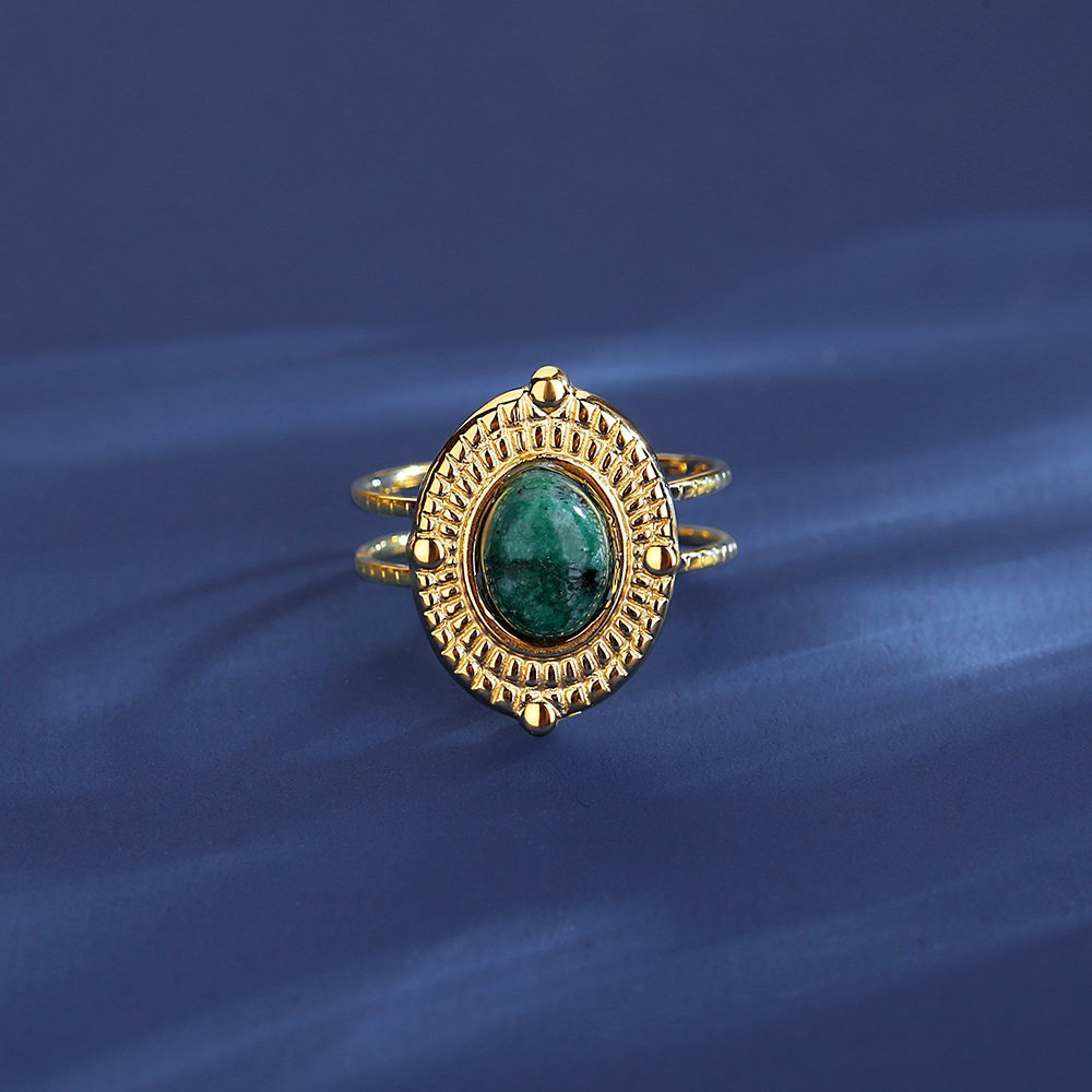 WR445 Adjustable Golden Luxury Ring for Women — image 4