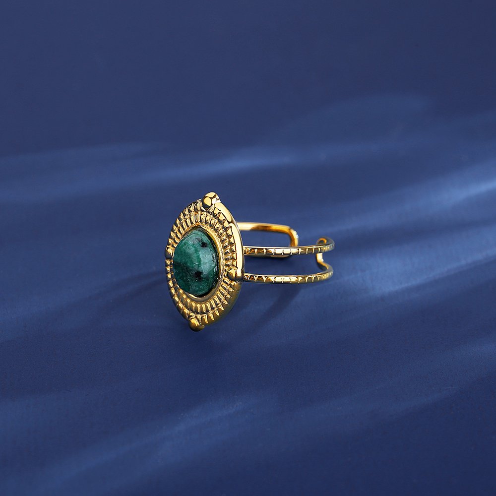 WR445 Adjustable Golden Luxury Ring for Women — image 5