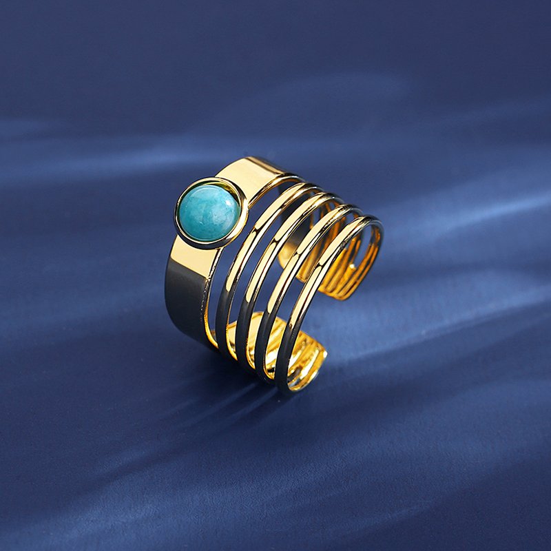 WR448 Adjustable Golden Luxury Ring for Women