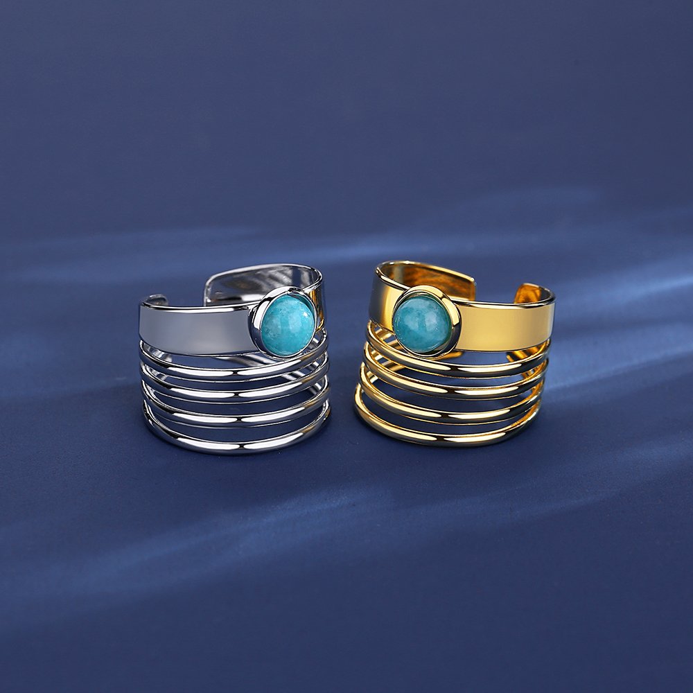 WR448 Adjustable Golden Luxury Ring for Women — image 3