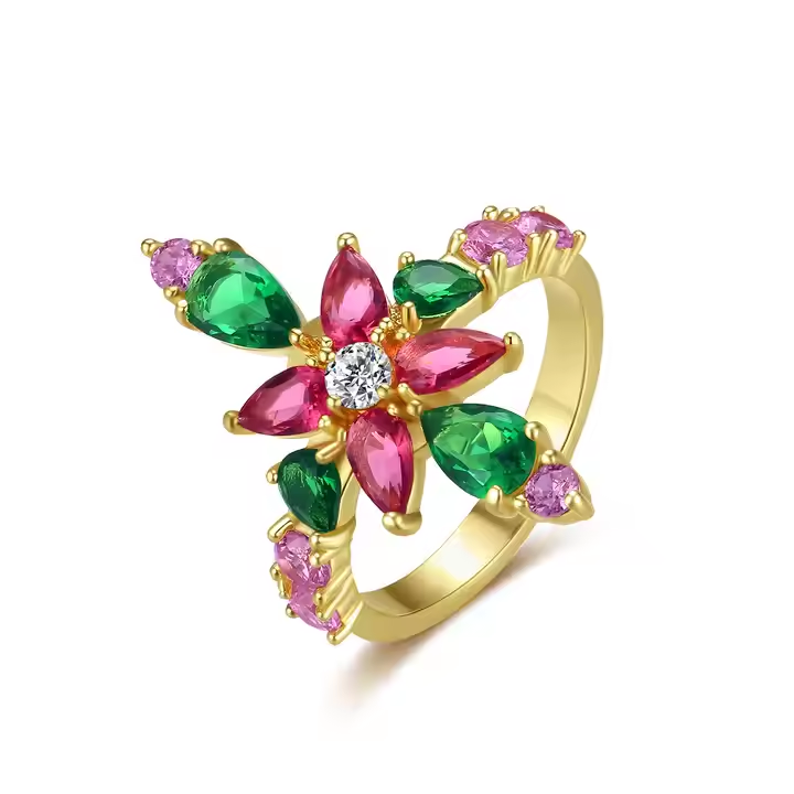 WR464 Golden Luxury Ring for Women (Adjustable Ring) — image 3