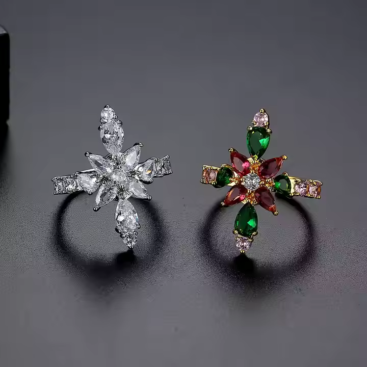 WR464 Golden Luxury Ring for Women (Adjustable Ring) — image 4