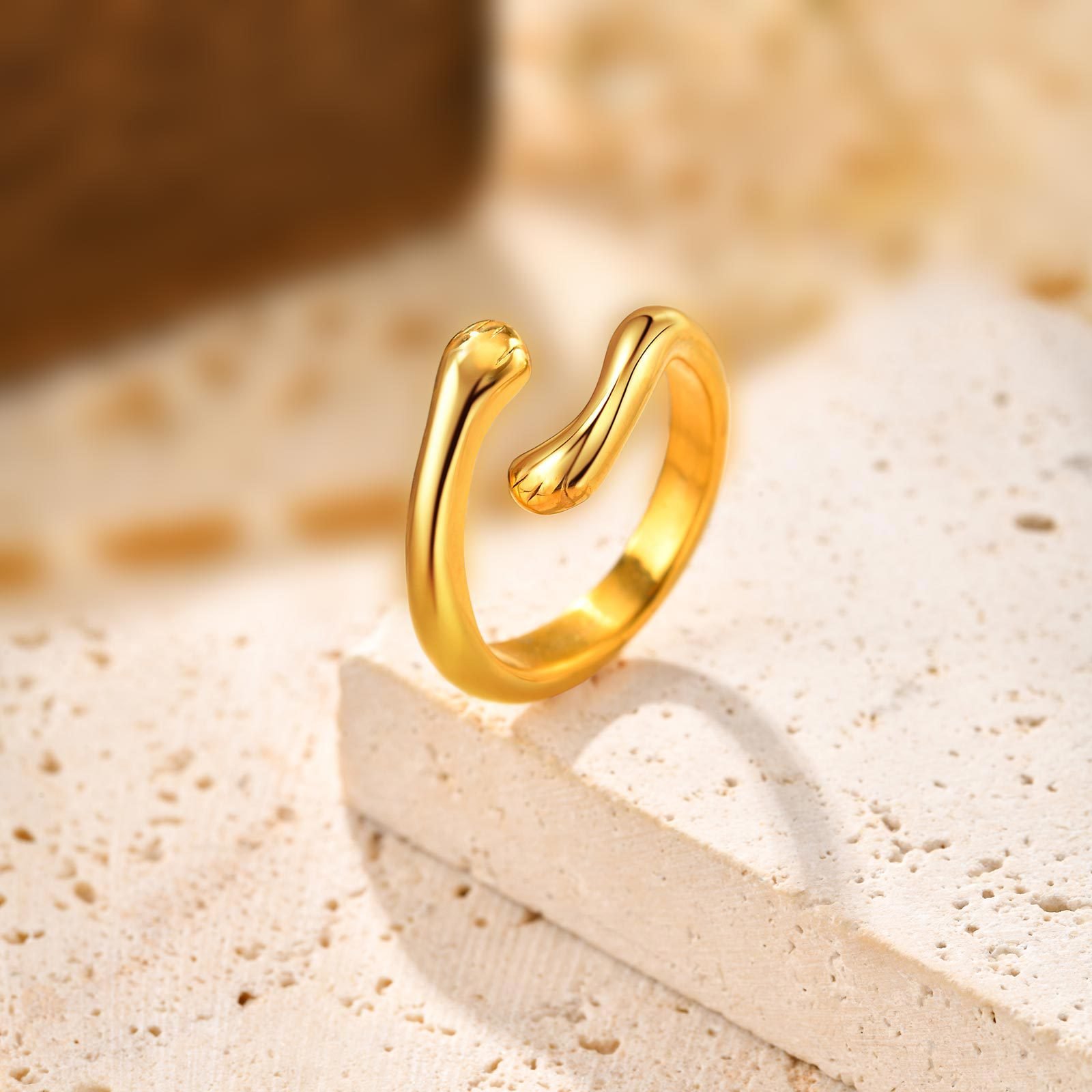 WR471 Golden Luxury Ring for Women