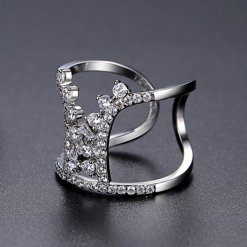 WR493 Silver Luxury Ring for Women (Adjustable Ring)