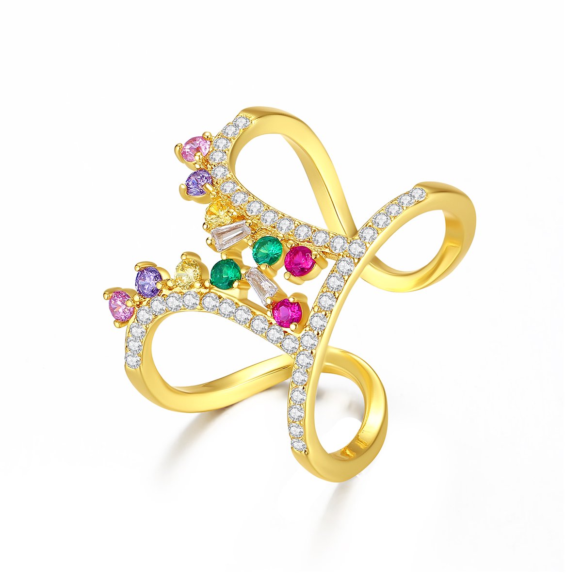 WR493 Silver Luxury Ring for Women (Adjustable Ring) — image 4