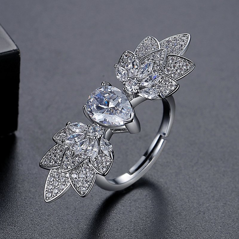 WR494 Silver Luxury Ring for Women (Adjustable Ring)