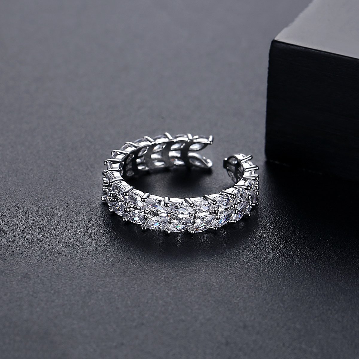 WR496 Silver Luxury Ring for Women (Adjustable Ring) — image 3