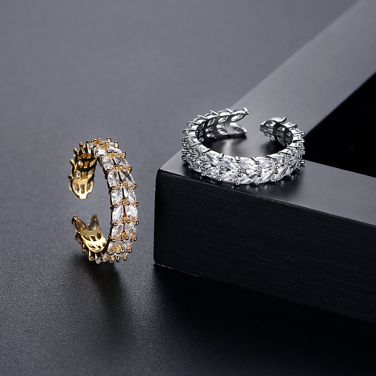 WR496 Silver Luxury Ring for Women (Adjustable Ring) — image 4