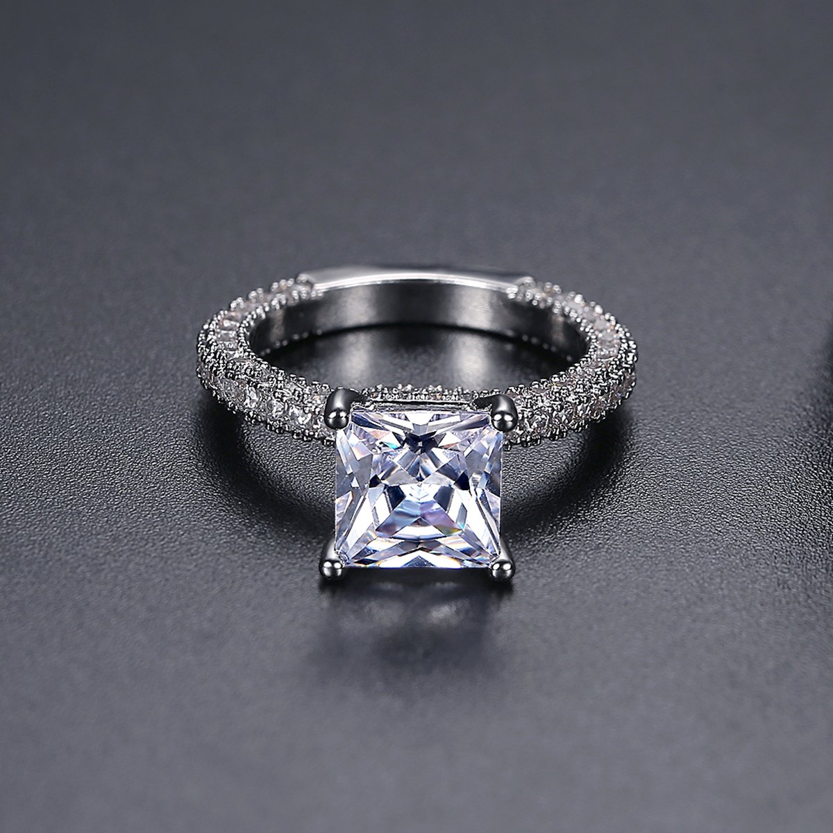 WR498 Silver Luxury Ring for Women — image 6