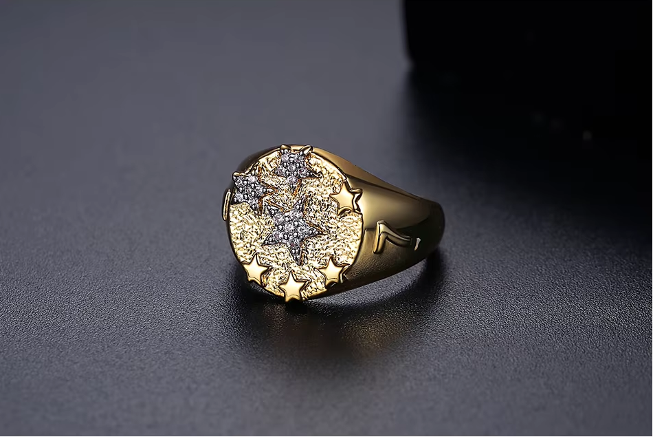WR499 Golden Luxury Ring for Women — image 3