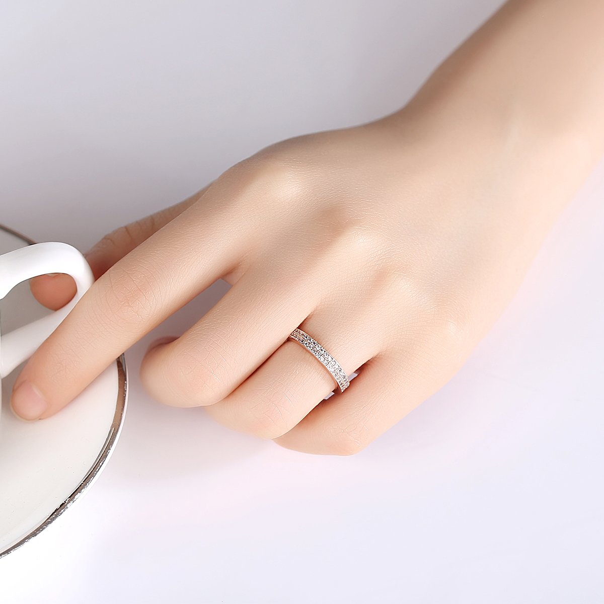 WR501 Silver Luxury Ring for Women — image 5