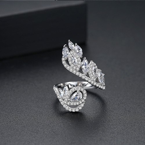 WR502 Silver Luxury Ring for Women (Adjustable Ring)