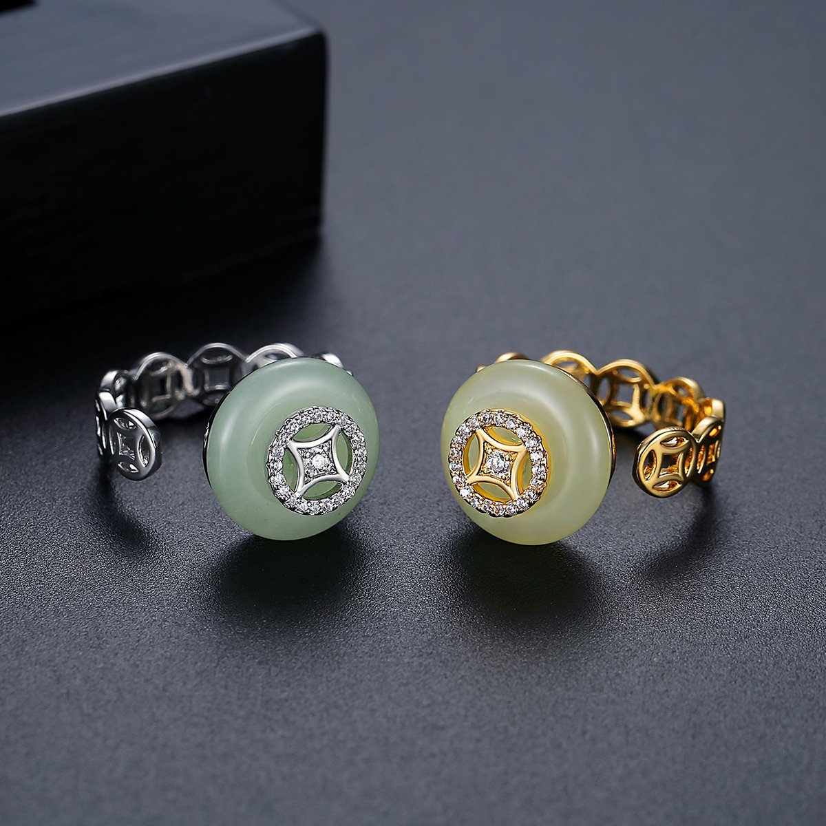 WR505 Golden Luxury Ring for Women (Adjustable Ring) — image 3