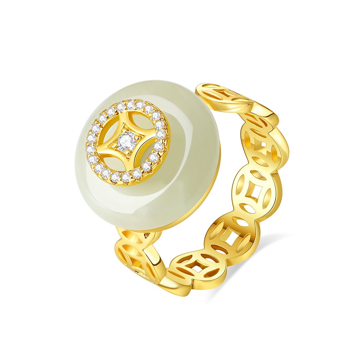 WR505 Golden Luxury Ring for Women (Adjustable Ring) — image 4