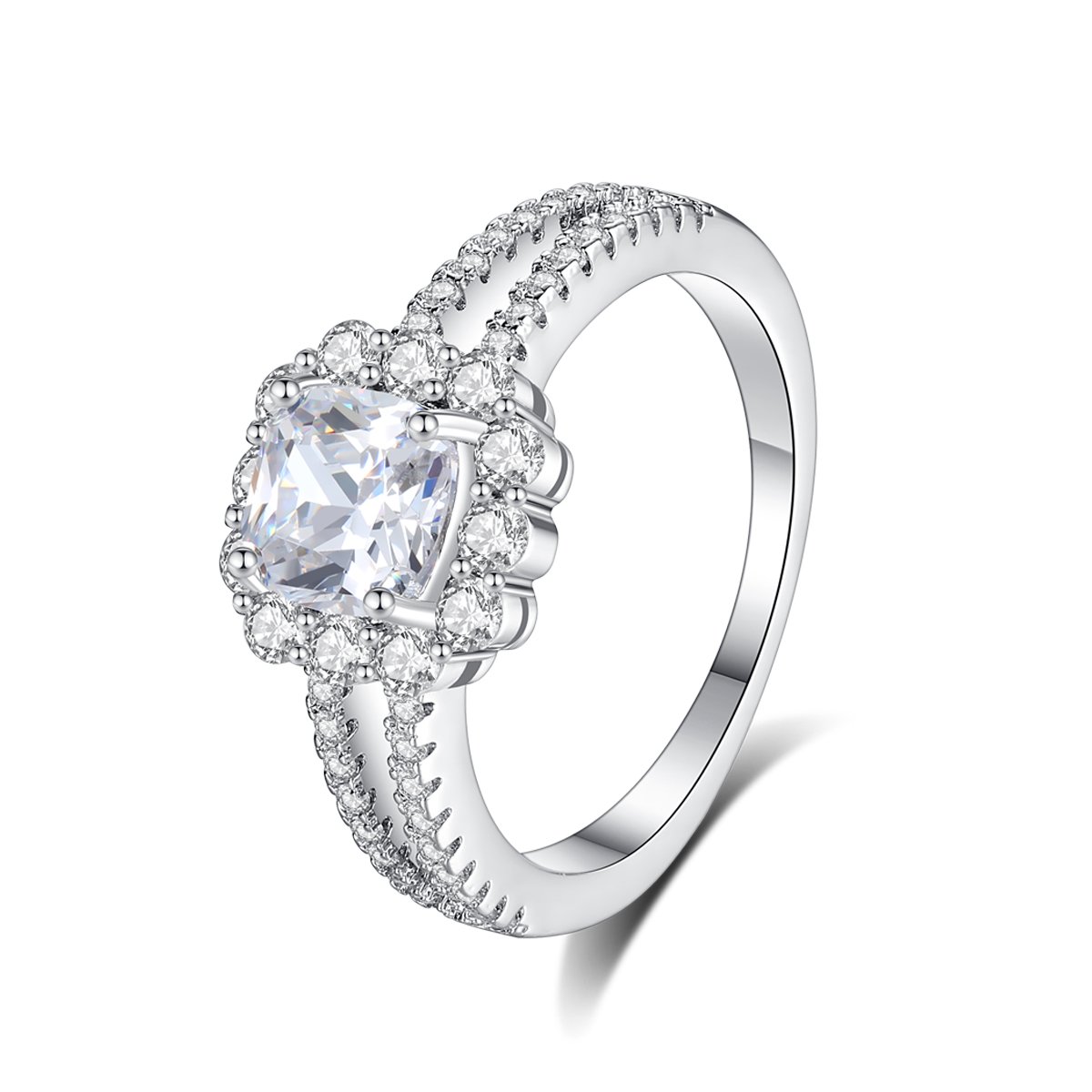 WR507 Silver Luxury Ring for Women — image 5