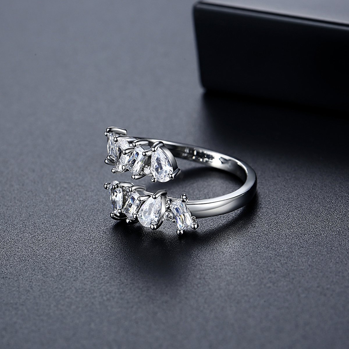 WR509 Silver Luxury Ring for Women (Adjustable Ring) — image 4