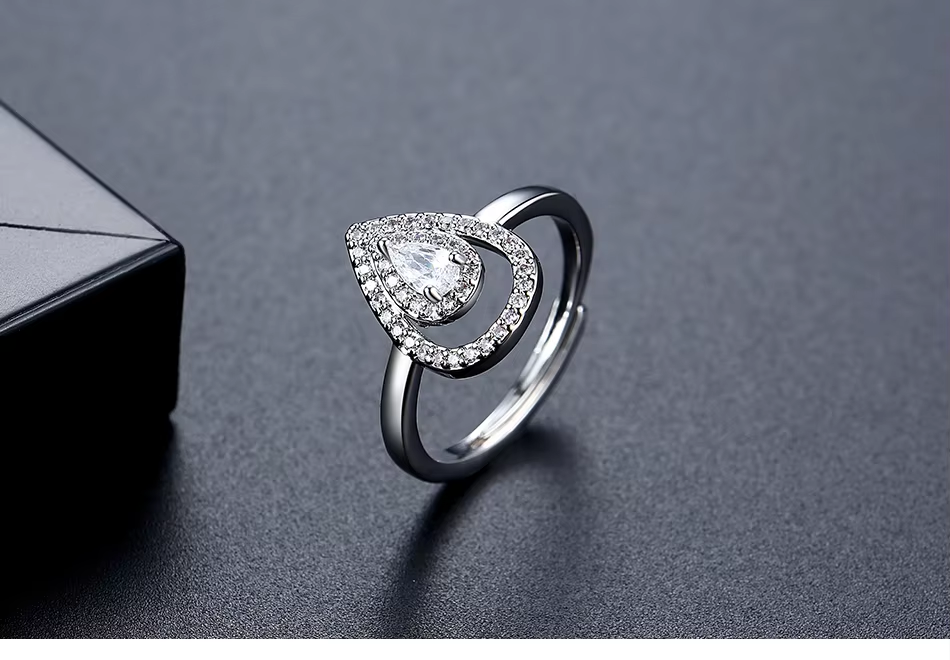WR510 Silver Luxury Ring for Women (Adjustable Ring)