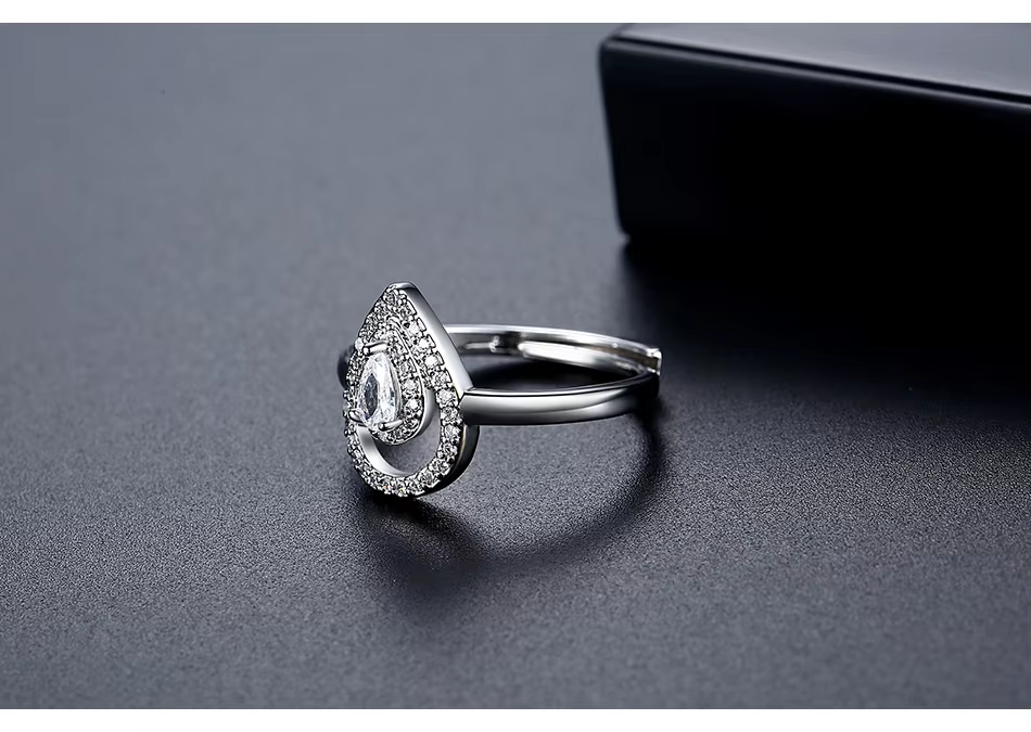 WR510 Silver Luxury Ring for Women (Adjustable Ring)