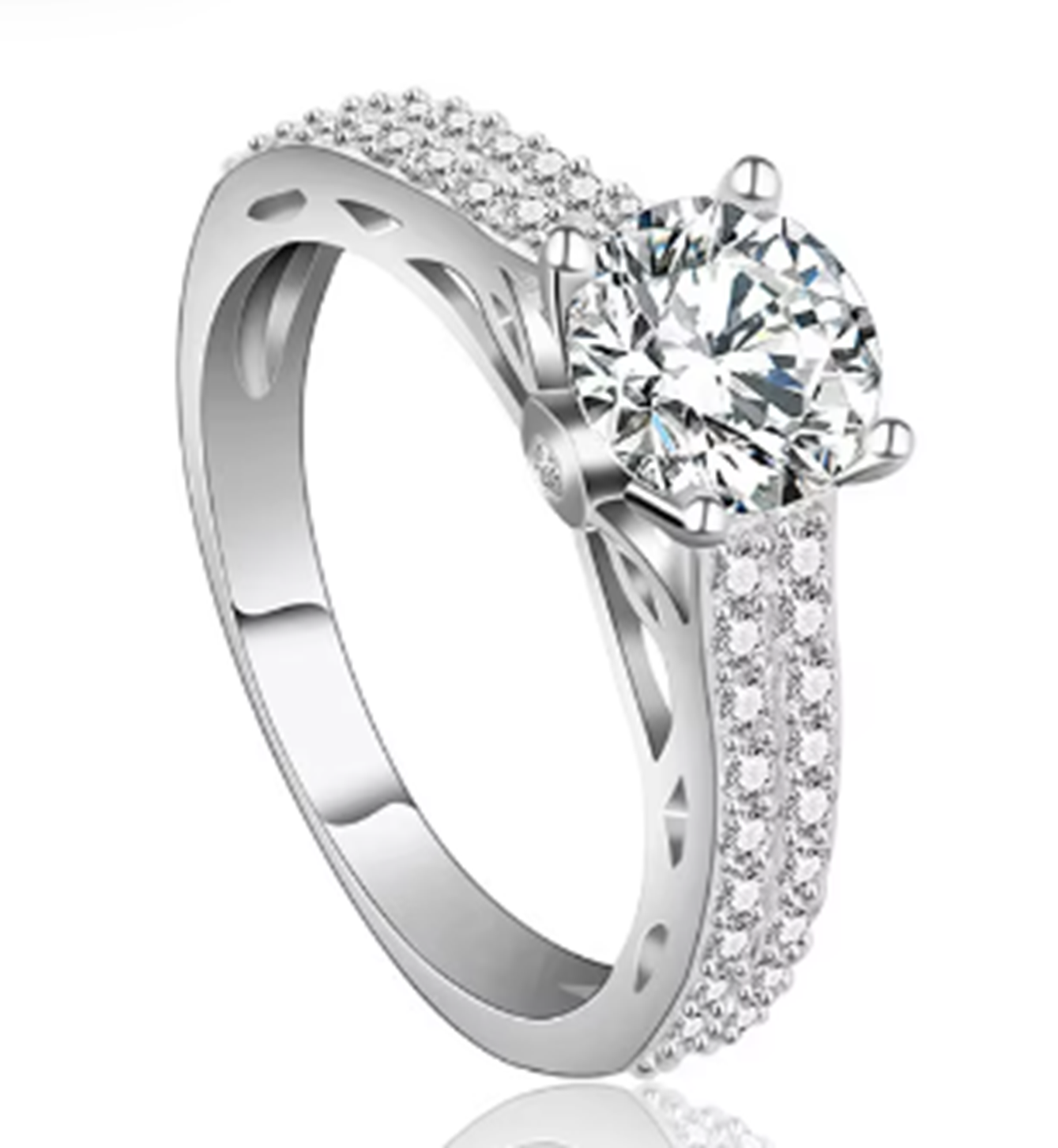 WR75 Silver Luxury Ring for Women