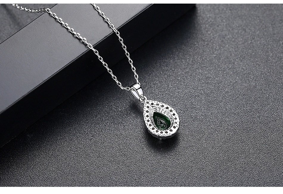WS148 - Blue Pendant and Earring Set For Women