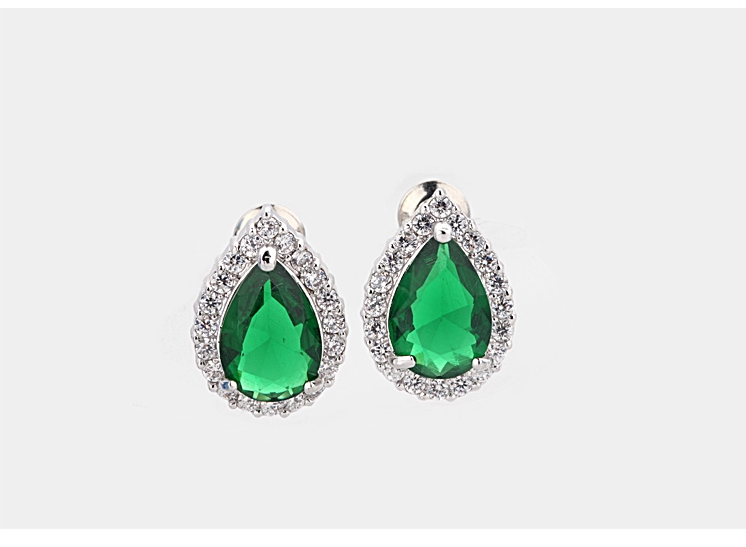 WS148 - Blue Pendant and Earring Set For Women — image 5
