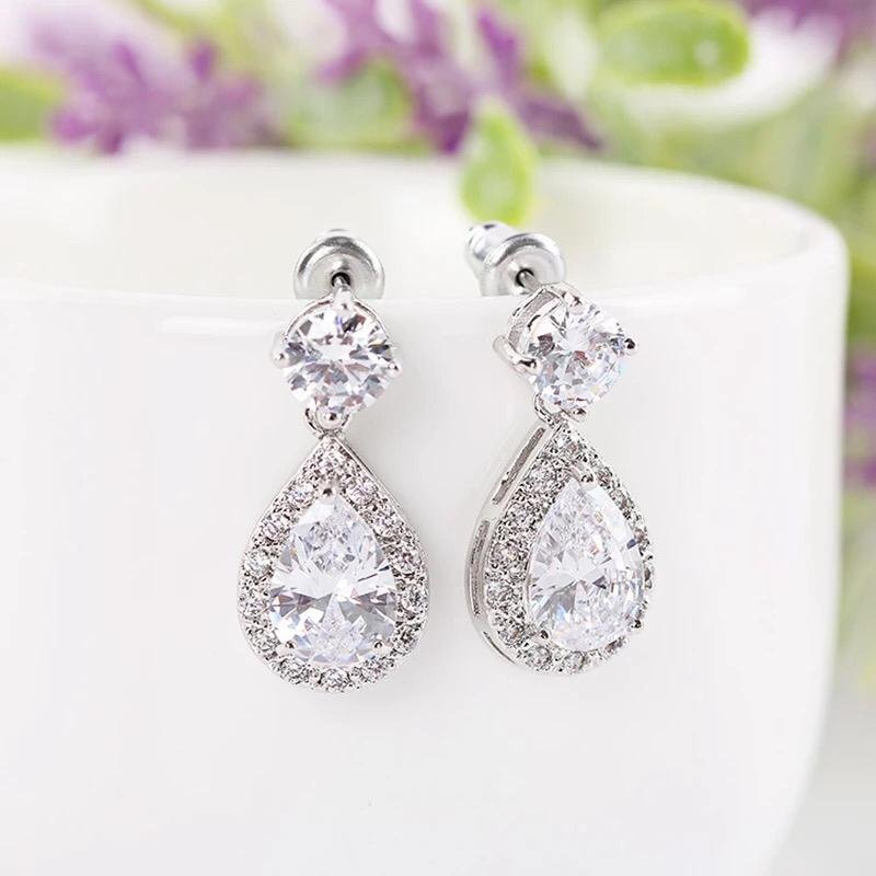 WS157 - Pink Pendant and Earring Set For Women — image 3