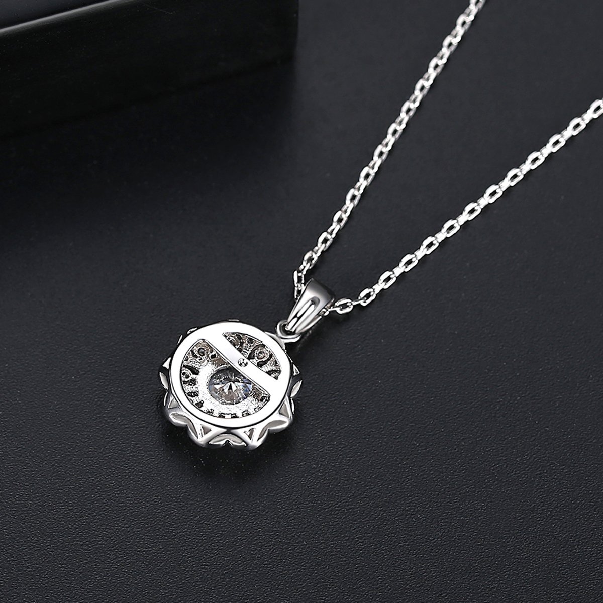 WS167- White Pendant and Earring Set for Women