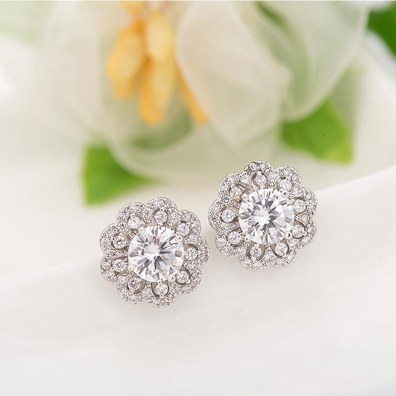 WS167- White Pendant and Earring Set for Women — image 4