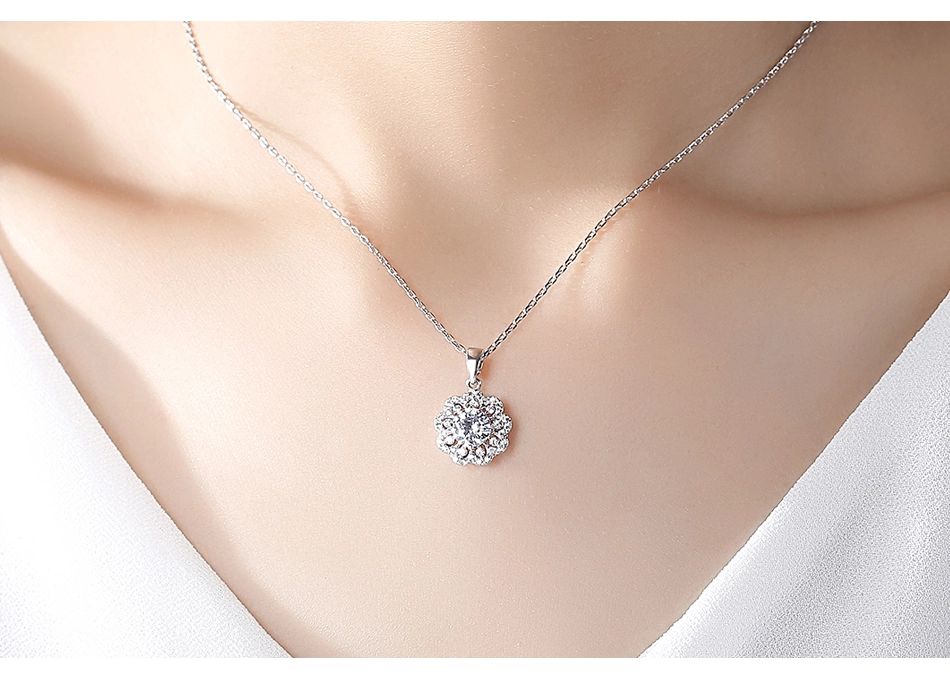 WS167- White Pendant and Earring Set for Women — image 8