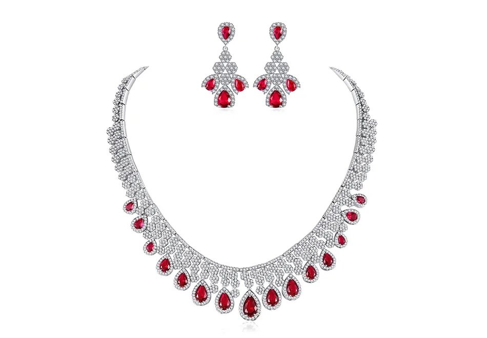 WS198 Red Women Set Luxury — image 3