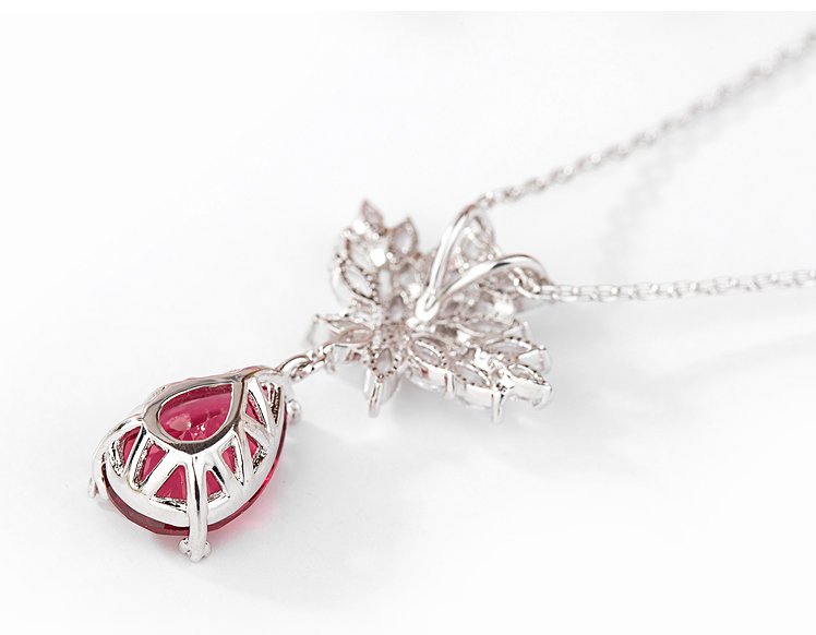WS208 - White Pendant and Earring Set for Women — image 5
