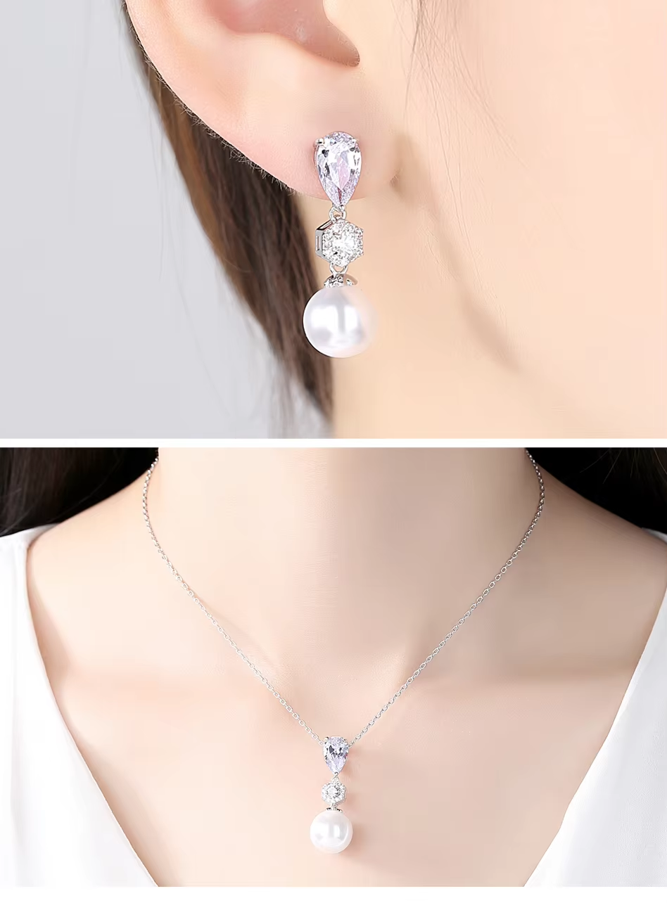 WS278- Pendant and Earring Set for Women