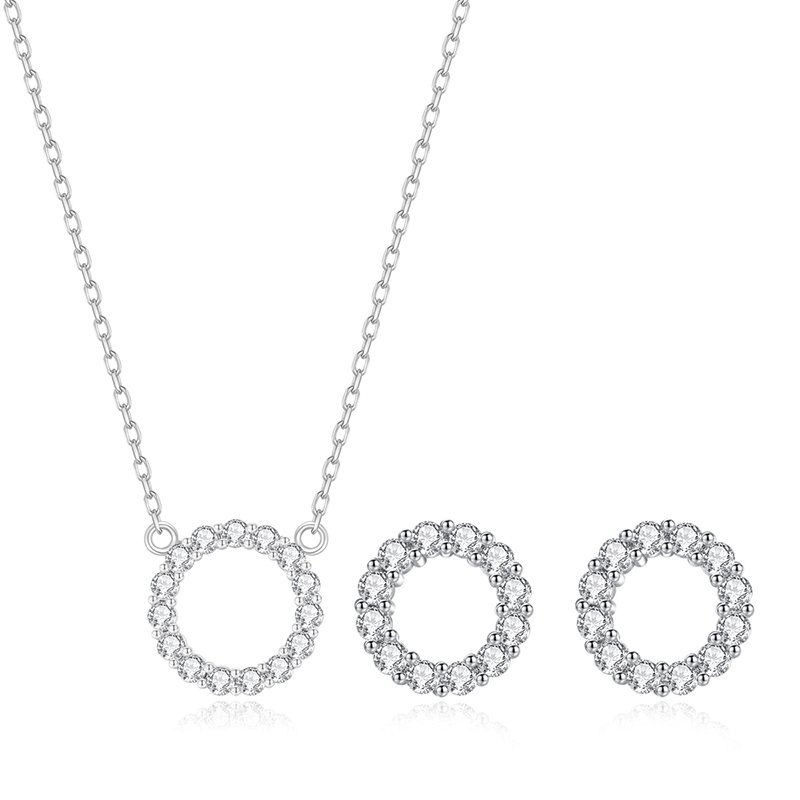 WS288- Silver Pendant and Earring Set for Women — image 8