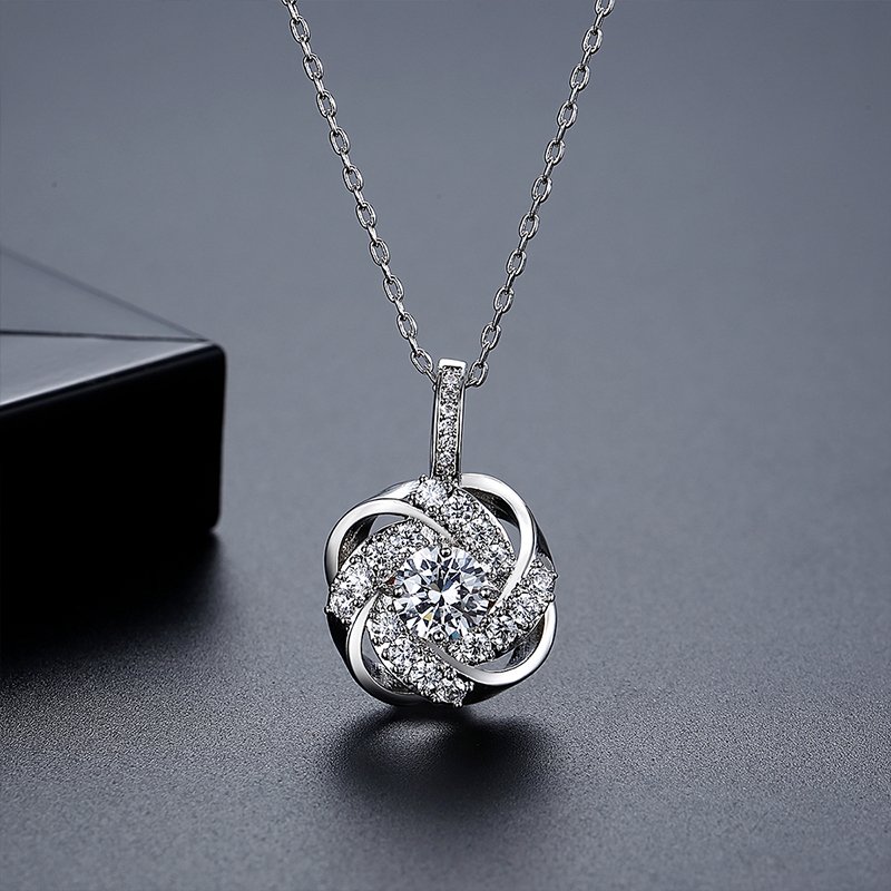 WS292- Silver Pendant and Earring Set for women