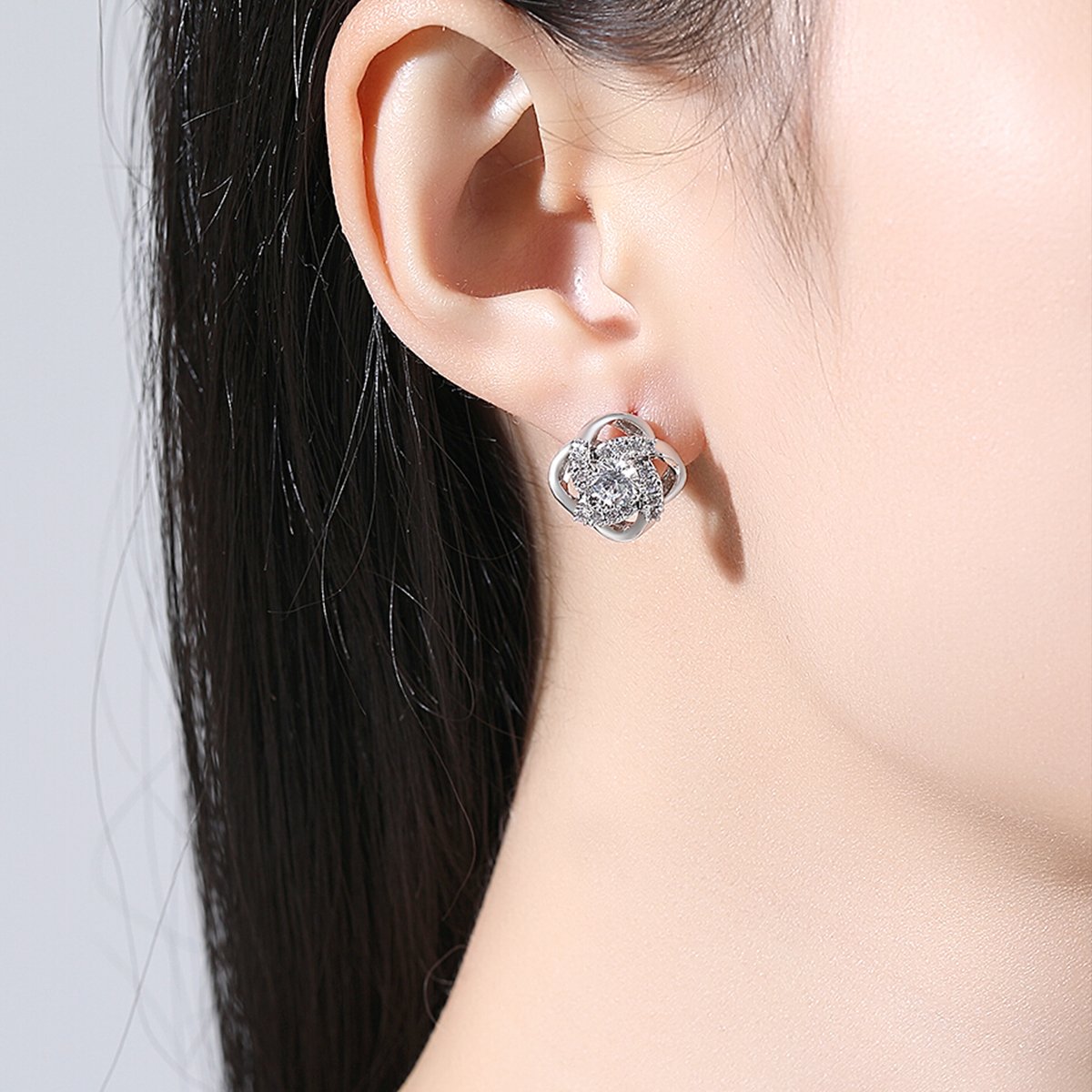 WS292- Silver Pendant and Earring Set for women — image 4