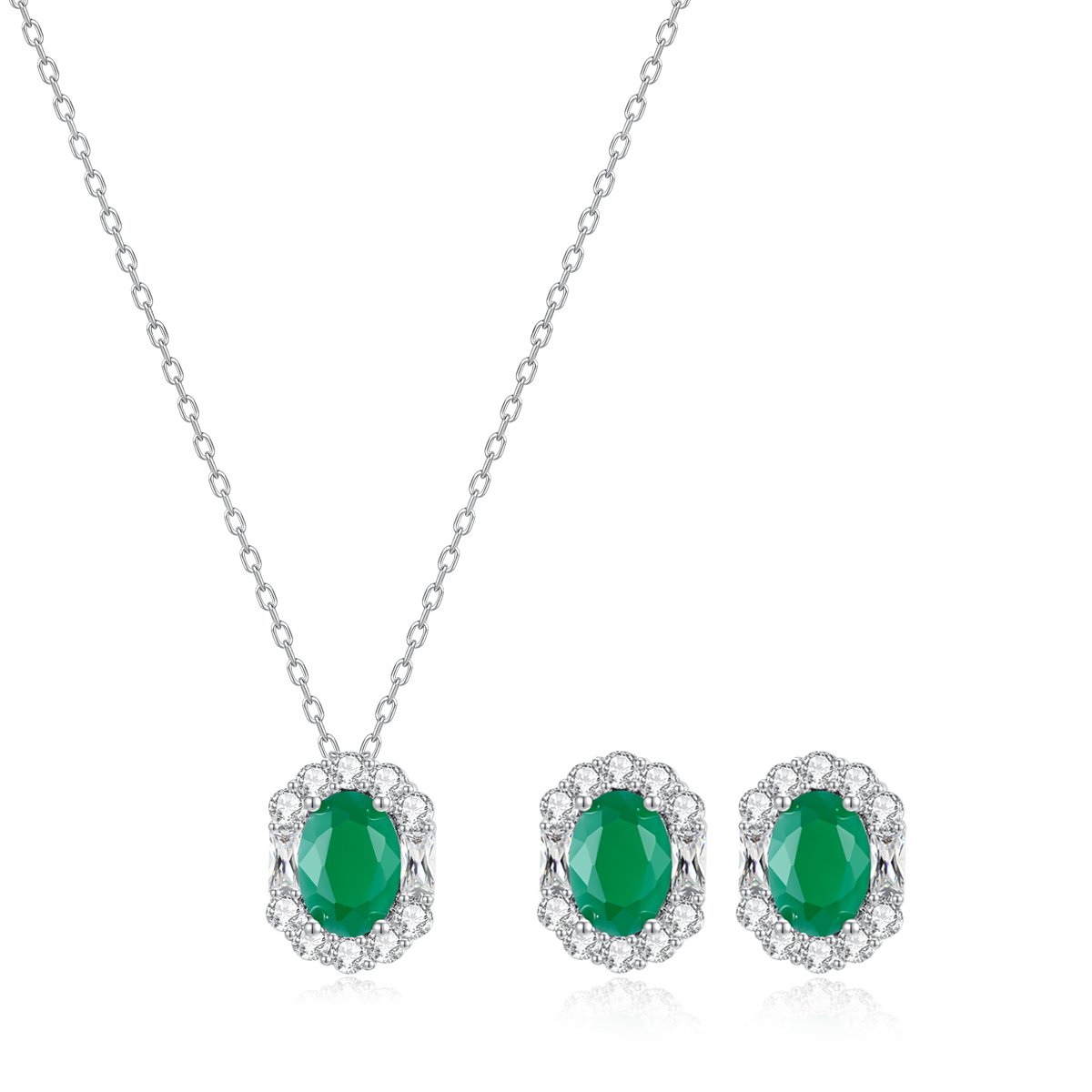 WS293- Silver Pendant and Earring Set for women — image 11