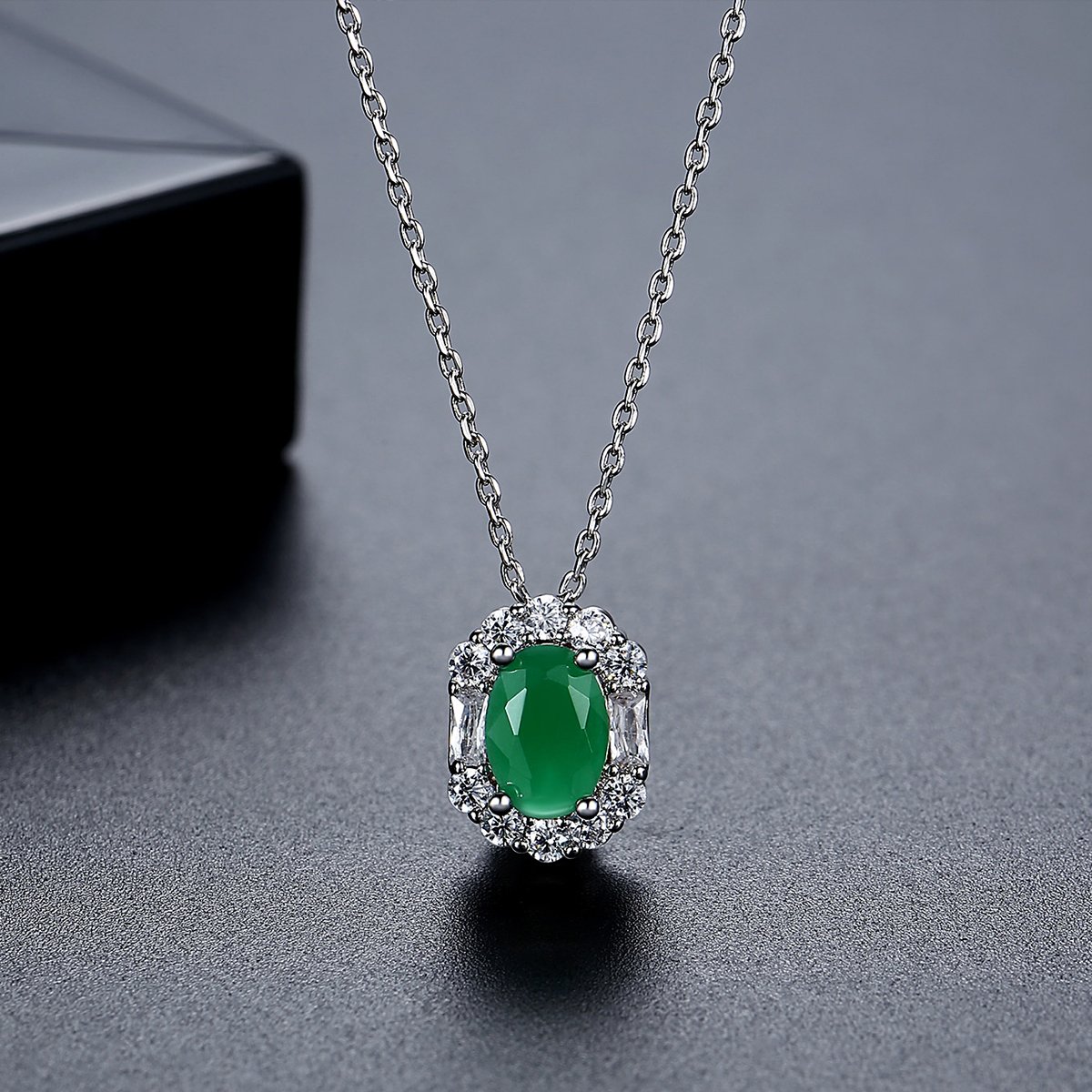 WS293- Silver Pendant and Earring Set for women