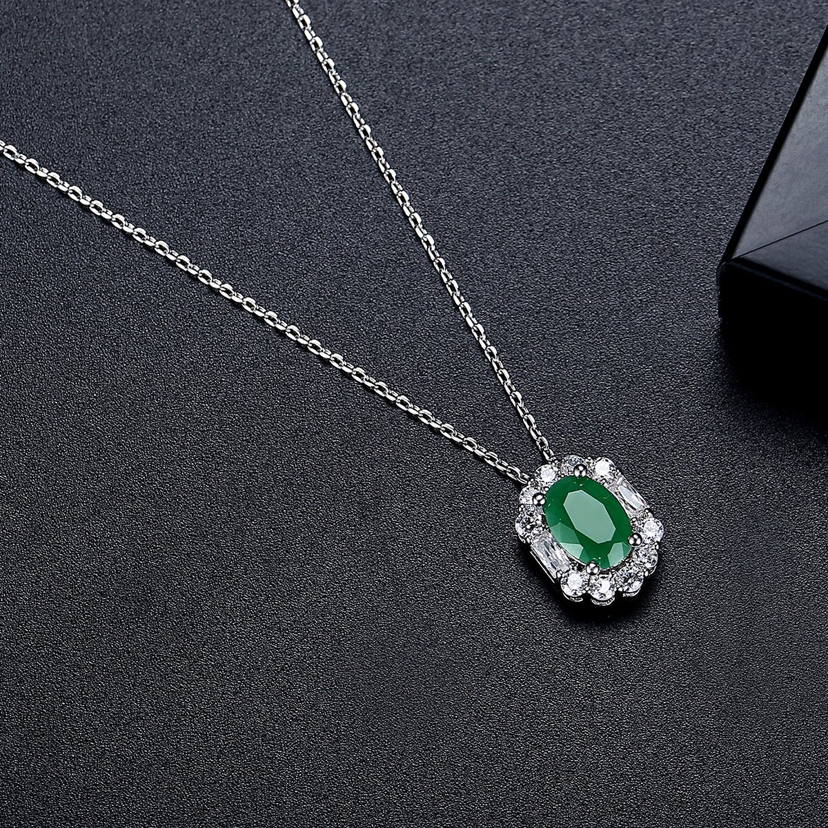 WS293- Silver Pendant and Earring Set for women — image 3